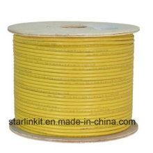 Centro de Datos 10g 600MHz CAT6A Shielded STP Cable LAN Amarillo